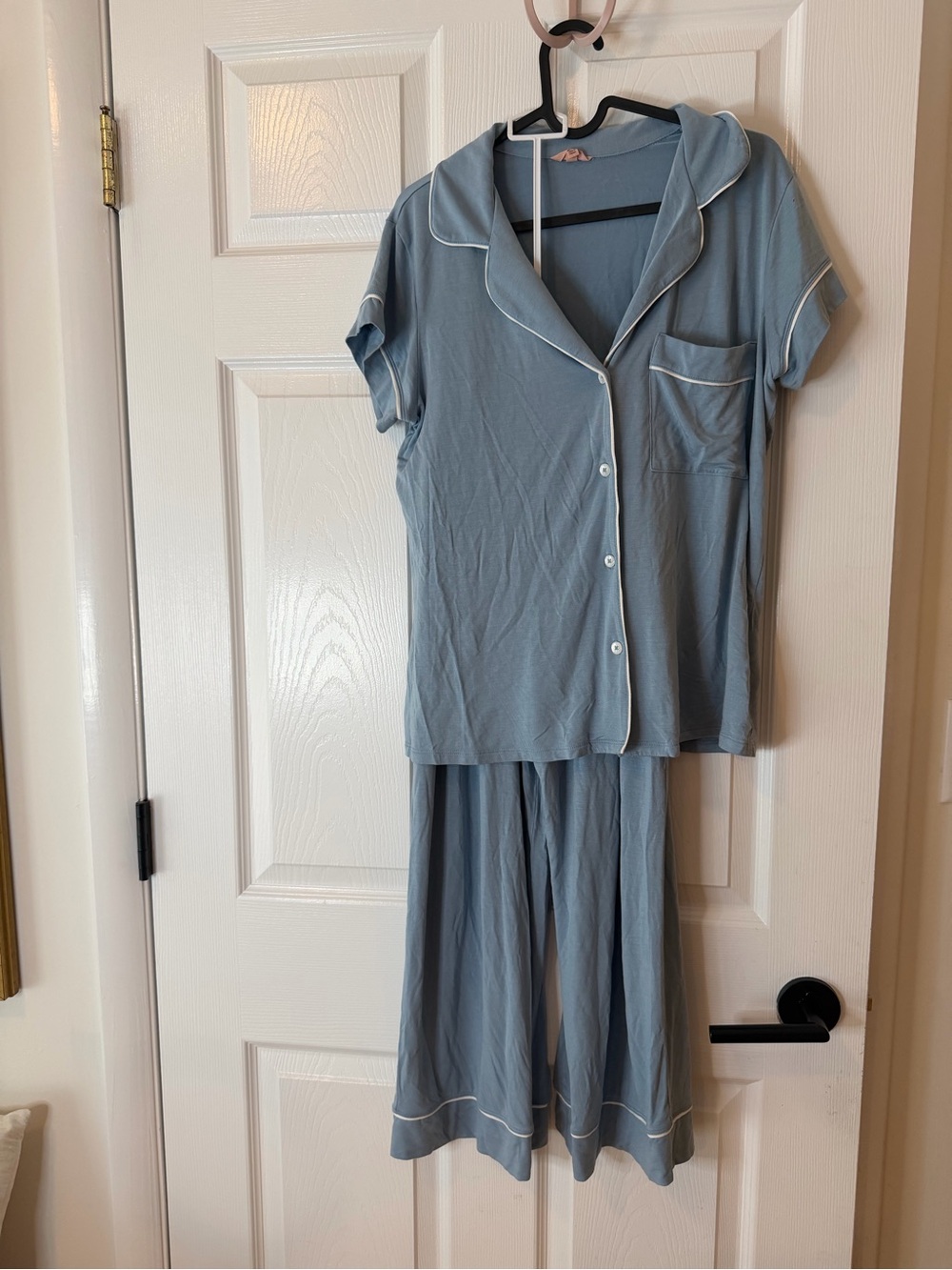 Eberjey Gisele TENCEL™ Modal Short Sleeve Cropped PJ Set - Picture 2 of 6